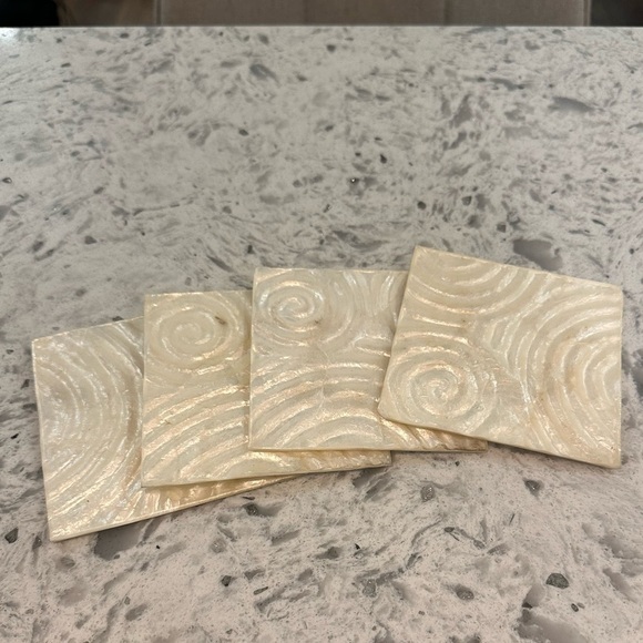 Pier 1 Imports Seashell Coasters - Picture 2 of 5